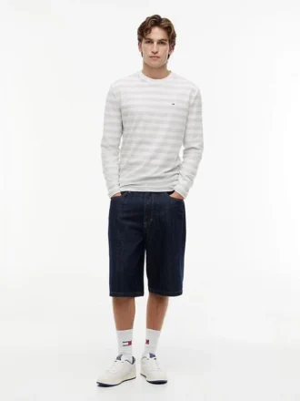Tommy Jeans Langarm-T-Shirt mit Streifen
