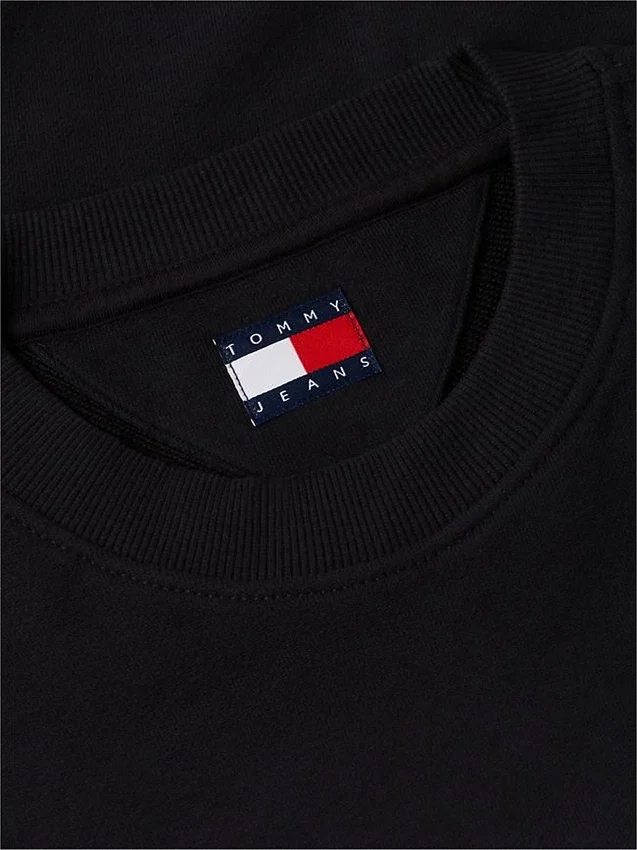 Tommy Jeans Logo Sweatshirt aus Wildlederimitat Tommy Jeans Logo Sweatshirt aus Wildlederimitat