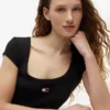 Tommy Jeans Maxikleid aus Rippstrick