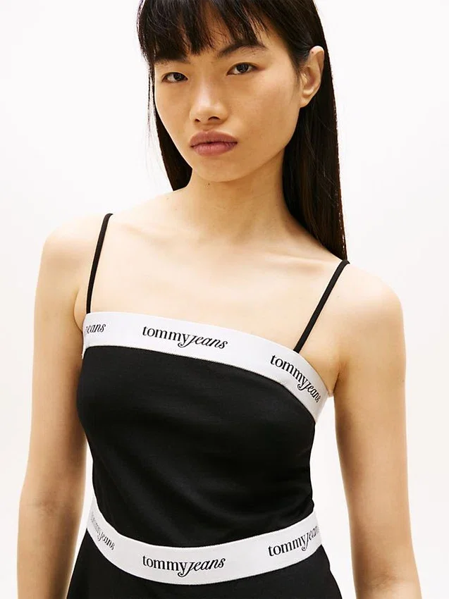 Tommy Jeans Minikleid aus Ponte mit Logo-Band Tommy Jeans Minikleid aus Ponte mit Logo-Band
