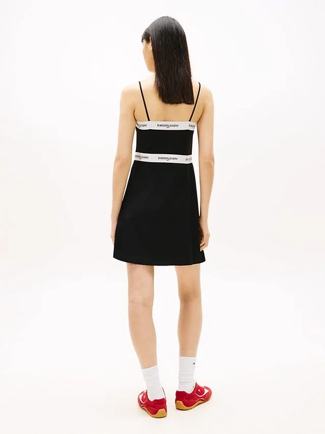 Tommy Jeans Minikleid aus Ponte mit Logo-Band Tommy Jeans Minikleid aus Ponte mit Logo-Band