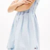 Tommy Jeans Plissiertes Jeans-Minikleid