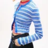 Tommy Jeans Slim Fit gestreifter Cardigan