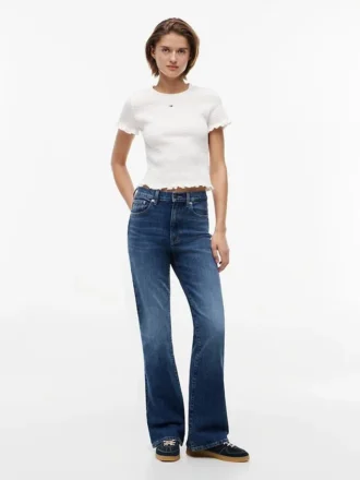 Tommy Jeans Slim Fit T-Shirt mit Rüschen