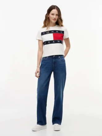 Tommy Jeans T-Shirt mit großem Flaggenlogo