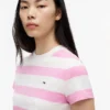 Tommy Jeans T-Shirt mit Rugby-Streifen Tommy Jeans T-Shirt mit Rugby-Streifen