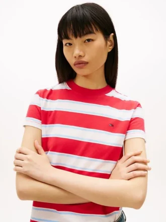 Tommy Jeans T-Shirt mit Streifen in Regular Fit
