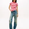 Tommy Jeans T-Shirt mit Streifen in Regular Fit