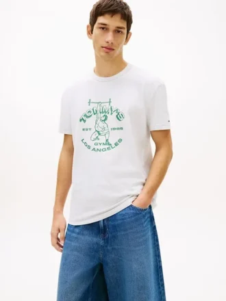 Tommy Jeans T-Shirt mit Weightlifter-Logo