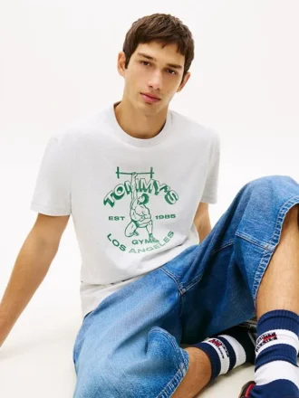 Tommy Jeans T-Shirt mit Weightlifter-Logo