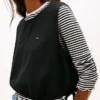 Tommy Jeans Top aus Leinenmischung mit seitlichen Bändern Tommy Jeans Top aus Leinenmischung mit seitlichen Bändern