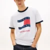 Tommy Jeans Wavy Flag Ringer T-Shirt