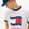 Tommy Jeans Wavy Flag Ringer T-Shirt