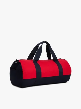 Tommy Logo Colorblock Canvas Duffle Bag