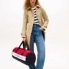 Tommy Logo Colorblock Canvas Duffle Bag Tommy Logo Colorblock Canvas Duffle Bag
