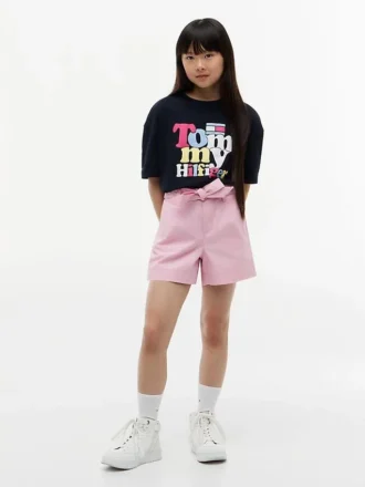 Tommy Puff Print T-Shirt für Kinder