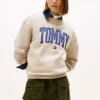 Varsity Tommy Logo Rundhals-Sweatshirt