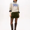 Varsity Tommy Logo Rundhals-Sweatshirt
