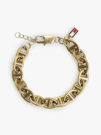Vergoldetes Armband mit maritimen Gliederketten Vergoldetes Armband mit maritimen Gliederketten