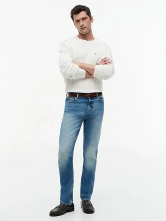 Verwaschene Stretch-Slim-Jeans