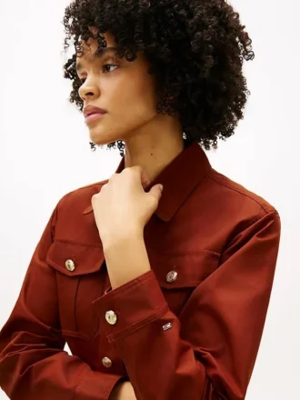 Wasserabweisende Utility-Jacke mit Gürtel
