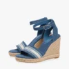 Webbing Logo Denim Wedge Espadrille Webbing Logo Denim Wedge Espadrille